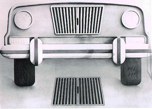 1971 - Auto -Bleistift a Karton - 70x100cm.jpg